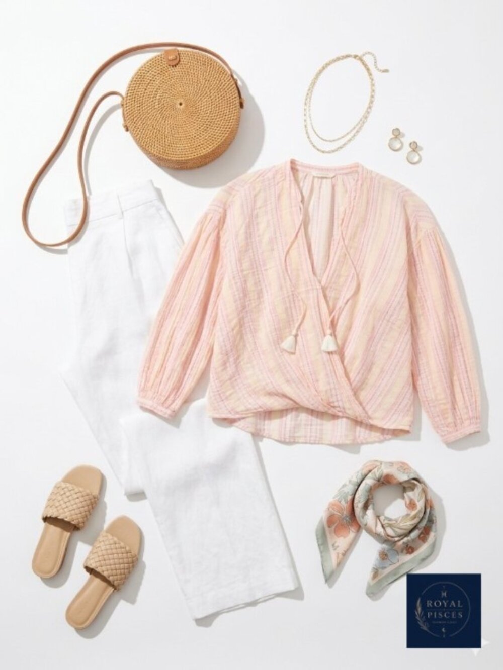 Lou & Grey for Loft Boho Faux Wrap Top